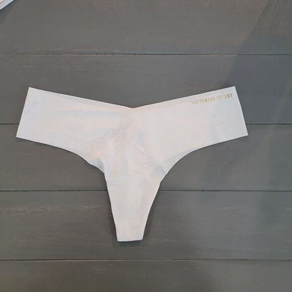 VICTORIA'S SECRET Women's White Low Rise No-show Thong Panty Bottom Size Medium - Picture 5 of 10